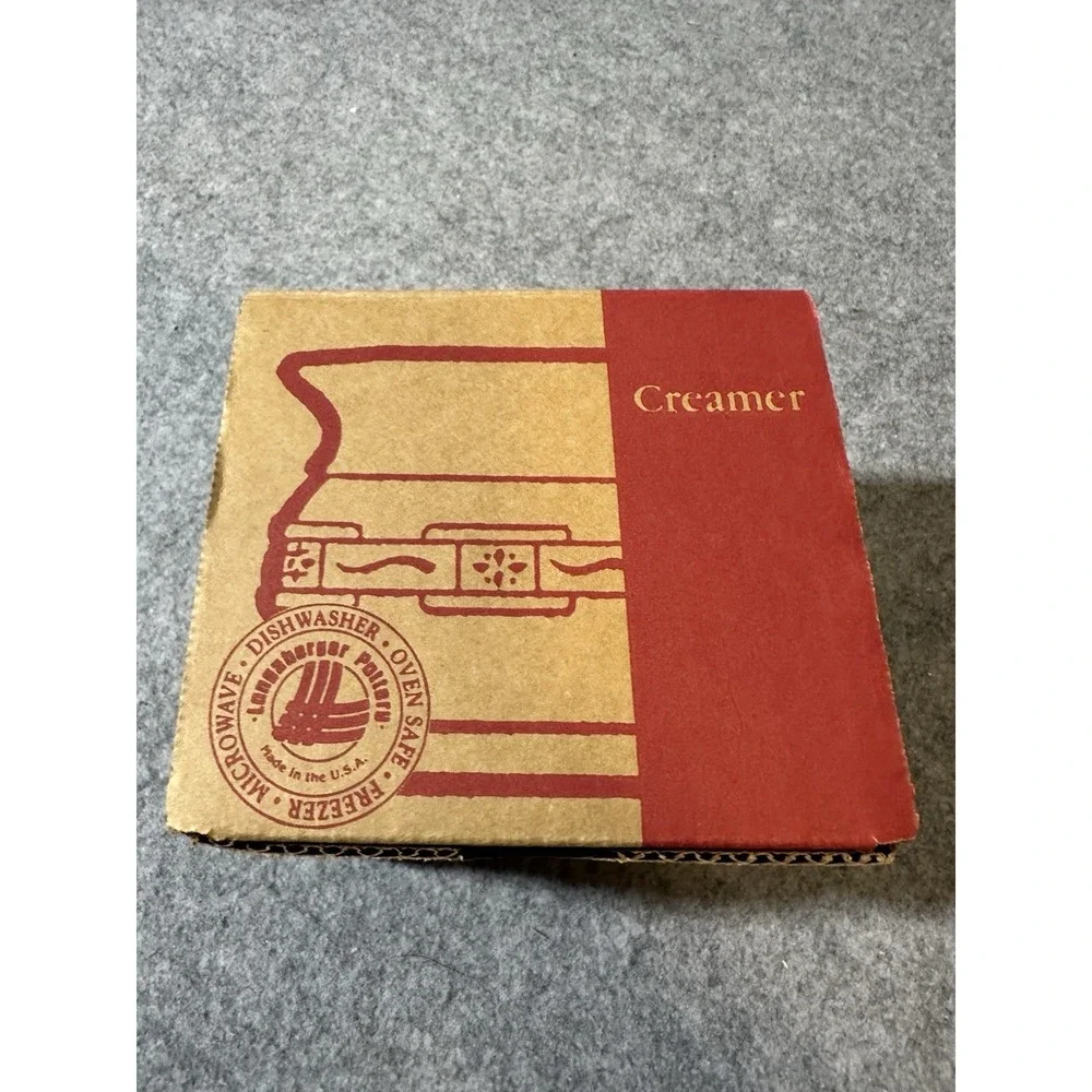 Longaberger Woven Traditions Red Creamer 30848 New in Box Farmhouse Rustic